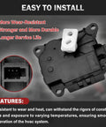 Dang Solid Left Side Air Mix Actuator for Nissan Climate Control Damper Valve, durable ABS construction, easy installation.