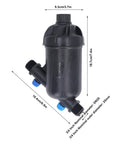 Irrigation Filter With 155 Mesh Screen For Drip Systems And Hydroponics, Erosion Proof Compact Plastic, 1 Inch Male Disc Type