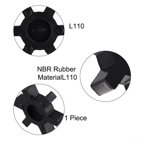 Top Tier L110 Flexible Rubber Spider Insert For L Jaw Coupling With Superior Vibration Damping And Tough Ureane Construction Made To Fit Lovejoy And Woods Industrial Systems Perfectly, NBR rubber material, 1 piece.