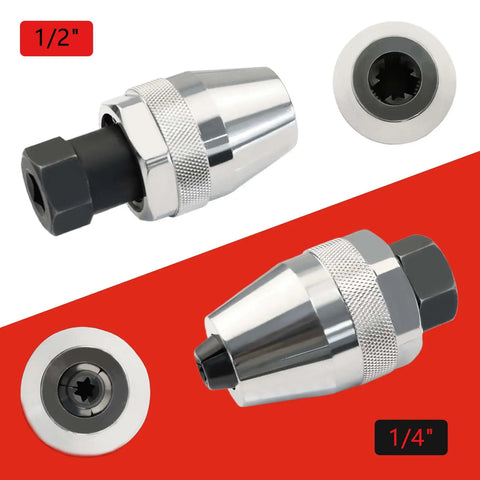 Damaged Bolt And Stud Extractor Tool For 1/4 To 1/2 Inch Studs With 3/8 Drive Grips And Removes Broken, Damaged Bolts