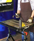 Worksite Ready Welding Table Pro Grade With 1.1 Inch Slot Top Adjustable Height And Tilt Casters For Easy Mobility