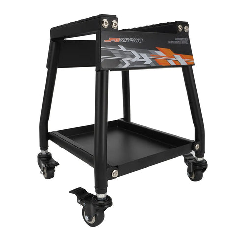Detachable Dirt Bike Stand With Wheels And Tool Tray, Heavy Duty Maintenance Stand For Dirt Bikes And Pit Bikes with locking casters