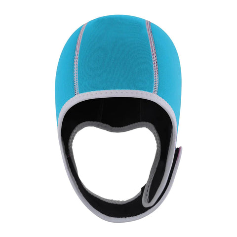 2mm Neoprene Diving Hood For Men And Women With Chin Strap UV Protection Warm Water Sports Cap For Surfing Snorkeling And Scuba Diving Light Blue