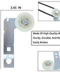 Dryer Idler Pulley Kit And Drum Roller Repair Pack With Belt For Front Load Dryers DIY Friendly