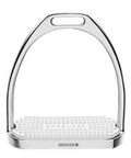 Fillis Stirrup With Premium Stainless Steel Non Slip Gummy Insole in silver, front view