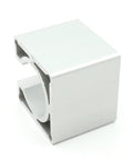 Nema23 motor mount bracket, aluminum alloy block with circular bore, 57x57x50mm