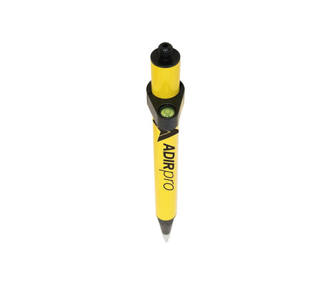Mini Stakeout Prism Pole Made From Aluminum For High Accuracy Surveying On Site With Field Ready Pro Grade Build Electrostatic Powder Coat Built In Bubble Vial And Carrying Case Included In Bright Yellow