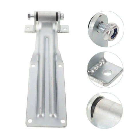 Heavy Duty Iron Truck Door Hinge Built Tough With Anticorrosion Finish For Utility Trailer And Refrigerated Truck, silver steel hinge