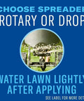 Application instructions for Season Long Grub Control Granules That Kill Grubs Mole Crickets Cinch Bugs and More for All Lawn Types Create A Protective Zone All Season Long 10 lb Bag