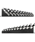 Angle Head Open End Wrench Set With Holder, 11 Piece, Sizes One Quarter To Three Quarter Inch, side view in black holder