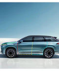 Side view of JAECOO J8 2024 showing Door Seal Strip Kit For Cars, Dustproof Edge Guard And Quiet Close Trim installation lines.
