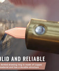 Close-up of copper dent puller ring from 300 Pcs Dent Puller Rings Set For Auto Body Repair With Straight Washers And Spot Welder Accessories.