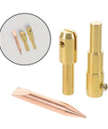 Spot Weld Dent Puller Kit With Metal Chuck components showing chucks and tips for precise car and sheet metal repair