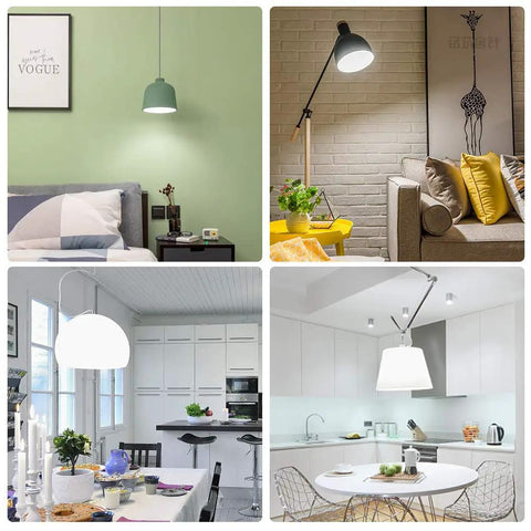 Living spaces with 3 Way A21 LED Light Bulbs 50/100/150W Equivalents, 800/1600/2200 Lumens, 5000K Daylight lighting