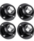 Set of 4 black Self Adhesive Caster Wheels 1 Inch For Furniture And Kitchen Appliances Stainless Steel Swivel Anti Rust Universal Wheel