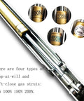 Heavy Duty Gas Struts Lid Support Hinges Pack Of Two 80N 100N 150N 200N showcased with different pressure options