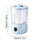 Rad Cordless Mini Washing Machine With 3 Speeds Built For Dirty Underwear Fix Travel Woes With Easy Laundry Setup In Dorms Or Tents Using Sweet Battery Juice To Keep Threads Dripping Clean While You Chill With Zero Stress, showing dimensions and design.