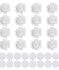 Peel Stick Mini Caster Wheels With Slick 360 Swivel Action And Super Grabby Adhesive Backing, 16 Pack Of Low Profile Nylon Rollers For Moving Furniture And Storage Bins Without The Hassle, White, nylon wheels with adhesive backing