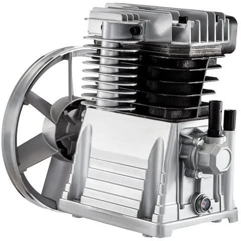 Two Cylinder Air Compressor Head Pump For Excavator Pneumatic System, 3HP 375L, 11 CFM 116 PSI, front view
