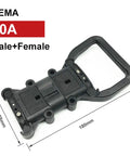 Hardcore Industrial Charging Plug For Forklifts And Electric Pallet Trucks 80A 150V with male and female connectors.