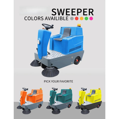 Heavy Duty Ride On Industrial Floor Sweeper Machine Perfect For Warehouse Factory Cleaning And Large Commercial Area Maintenance With Efficient Sweeping Equipment Designed To Tackle Tough Debris And Keep Your Workspace Spotless