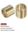 Heavy Duty Brass Sleeve Bearings 1/2 Inch Bore 5/8 Inch OD And Length Oilless Plain Bushings for conveyors and drives.
