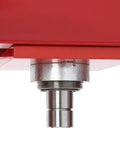 Close-up of the adjustable hydraulic cylinder on the 10 Ton Hydraulic Shop Press For Your Garage Or Small Shop H Frame Benchtop.
