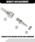 Five Sixteenth Inch Plug And Play Boat Fuel Connector Set With Male And Female Sockets And Locking Nut for Tohatsu Nissan engines