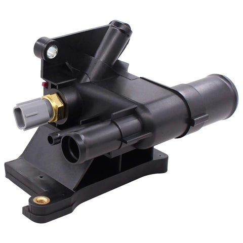 Engine Coolant Water Outlet Thermostat With Sensor For Mazda 3 5 6 And CX7 2006 Through 2015, replacement part view