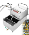 Heavy Duty 550W Industrial Fryer Oil Filter Cart With 65L Large Capacity Tank for easy filtration in commercial kitchens.