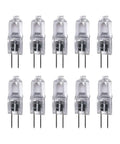 10W G4 Base Halogen Bulb 12V Landscape Lighting 2800K Warm Clear Bi Pin JC Type Long Life About 2,000 Hours Pack of 10