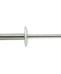 Large Flange Stainless Steel Blind Rivets 3 Sixteenths By One Half Inch Open End 6 To 8 Grip Range 25 Pack Built Tough Corrosion Resistant