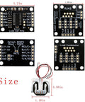 HX711 Load Cell Amplifier Breakout Board With Combiner For Arduino DIY Projects Includes Four 50Kg Load Cells Weight Sensor Conversion Module For Accurate Scale Readings And Easy DIY Weight Measurement, black PCB and 50kg load cell