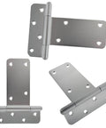 6 Inch Heavy Duty Door Hinges Set with 280 Lbs Capacity, 4 Pack Gate Hinges Including Screws, Durable 0.11 Inch Thick Solid Steel