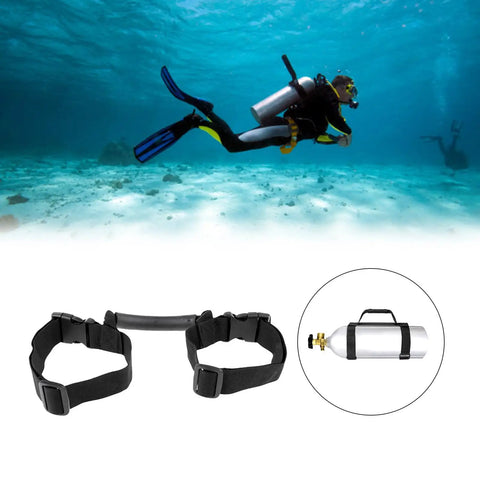 Diving Tanks Carriers Adjustable Holder Air Cylinder Strap With Ergonomic Handle for scuba gear and dive enthusiasts underwater