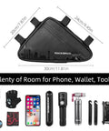 On Frame Bike Triangle Bag With Dual Sided Pockets 1.5L Capacity Easy Access Tool Phone And Key Storage For Rides Commutes And Everyday Adventures Ride Ready All Seasons, with accessories.