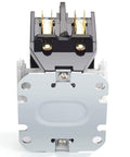 One Pole 40 Amp 24V HVAC Contactor for AC Condensers front view with metallic base and flame retardant housing