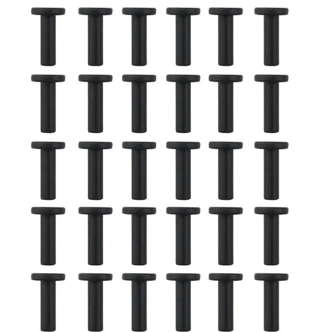 One Quarter Inch Drip Irrigation End Caps 30 Pack POM No Leak Quick Connect Fittings Black Durable Garden Irrigation Plugs