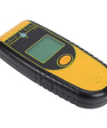 Hyuduo Stud Finder Wall Scanner 7 in 1 (Yellow) showing the front view with LCD display and buttons.
