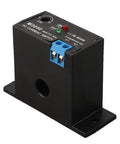 Self Powered AC Current Sensor Switch 30A Adjustable With Smart Current Monitoring Red Green LED Indicators No External Power Needed Output Signal Switching Input Output Isolation Ideal For Automation black module with terminal block