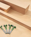 Heavy Duty Hard Alloy T Slot Cutters 8mm Shank For Woodworking: Precision Router Bits Set of 4 on wood surface.