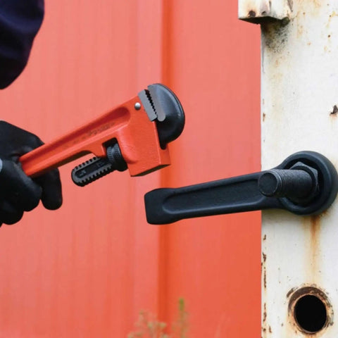 10 Inch Pipe And Valve Wrench For Heavy Duty Plumbing Industrial Grade Tool Built Tough With A Power Packed Torque Jaw Reaches Tight Spots