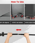 Step-by-step guide on using Dexmary Heavy Duty 1400 Lbs Furniture Dolly With 360 Swivel Wheels Movers Cart.