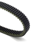 Close-up view of Heavy Duty Motorcycle Rubber Drive Belt 3403-141 for Arctic Cat International H2 XT ATV 1000 GT.