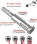Heavy Duty Wire Twisting Tool Set For Power Drill And Impact Driver, 2.5/4 Flat 3 Lines And 5 Lines Quick Connector