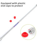 Beefed Up 29.5 Inch Airless Paint Sprayer Extension Pole With 7/8 Inch Thread Aluminum Alloy shown with red plastic end caps