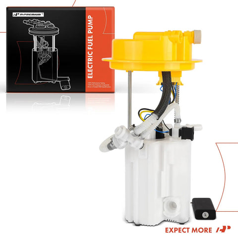 Direct Swap Electric Fuel Pump Module Assembly For Volvo S60 And V60 2011 To 2016 2.5L And 3.0L Engines side view with connectors visible