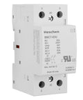 Heavy Duty 63A 2 Pole Modular AC Contactor With 230V AC DC Universal Coil And 2NO Normally Open Contacts side view