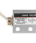 Three Way Two Port Pneumatic Toggle Valve With Hand Knob Control For Air Lines Easy To Install In Any System Mechanical Valve HL2301