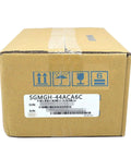 Sealed cardboard box labeled SGMGH-44ACA6C Servo Motor Sealed In Box With One Year Warranty Plug And Play Ready To Ship Fast